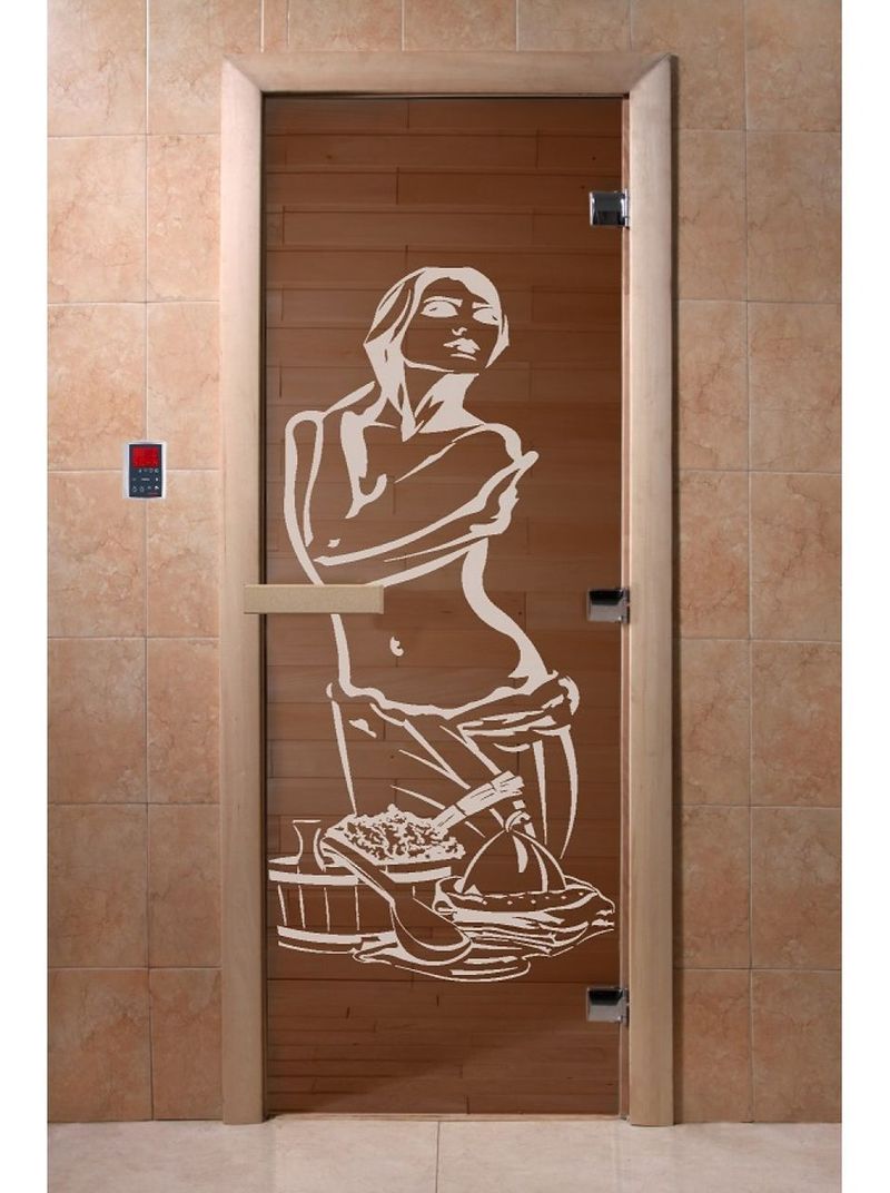 Дверь д/бани ПО-70*1,9 DoorWood Бронза Искушение