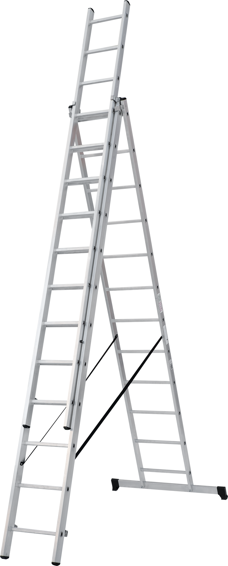 Лестница 3х секционная Алюминий 3*12 ступеней HB1230