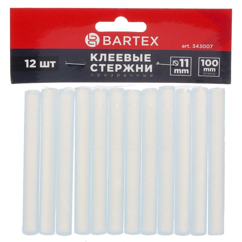 Стержни Bartex клеевые 12шт 11*100мм  