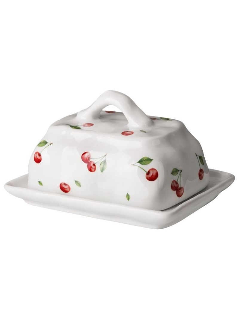 Масленка керамика, 17.5х12.5х9.5 см, Lefard, Cherry, 358-2354