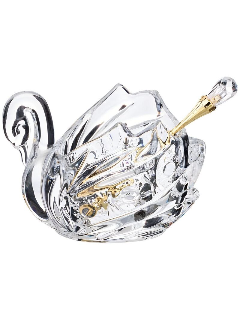 Икорница, Lefard, Muza Crystal Лебедь, с ложкой, 355-273