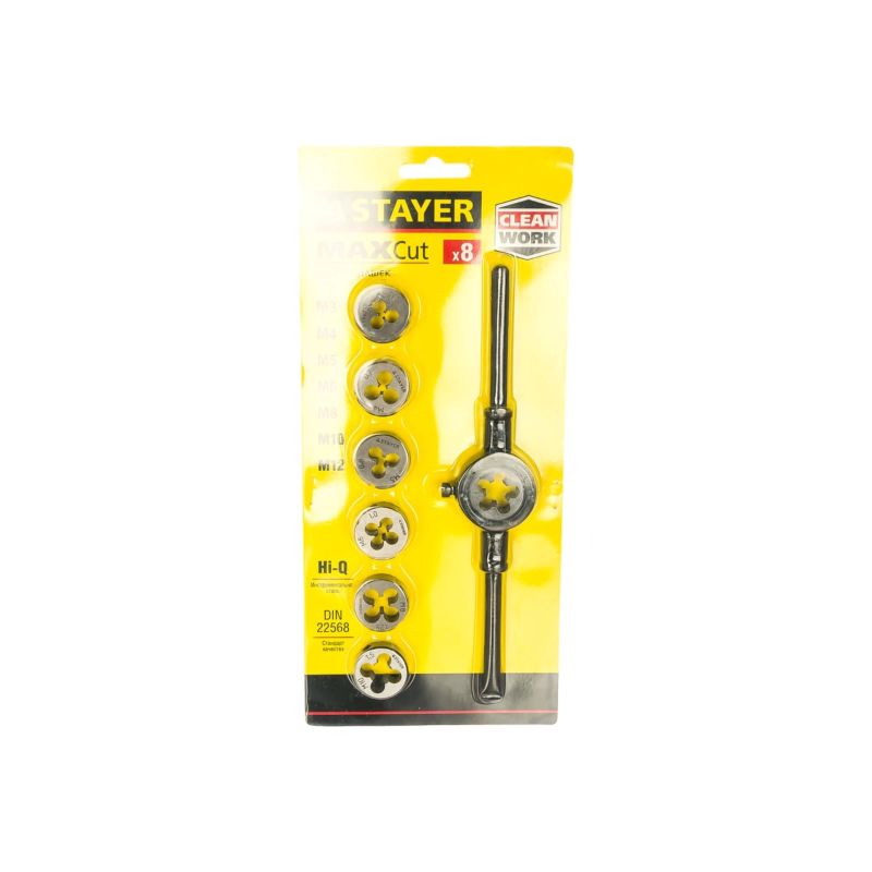 Набор резьбонарезной STAYER PROFI 8 предм 28015-H8