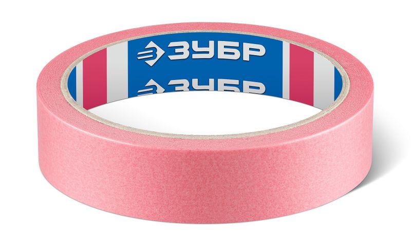 Лента малярная 24мм 25м ЗУБР розовое 