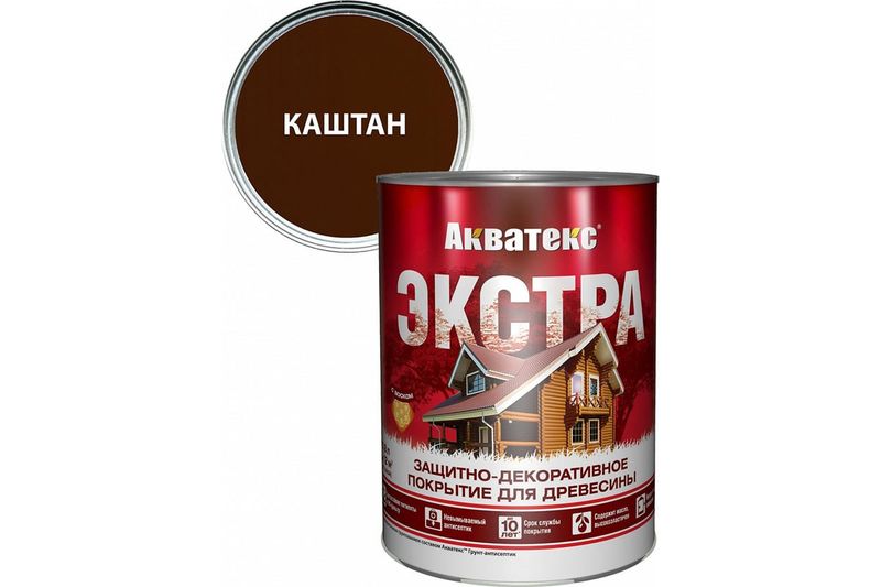 Пропитка Акватекс-Экстра Каштан 0,8л.