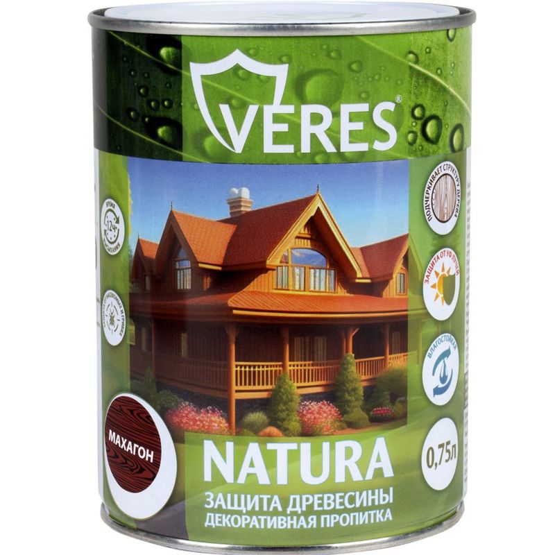 Пропитка Veres Natura махагон 0,75л