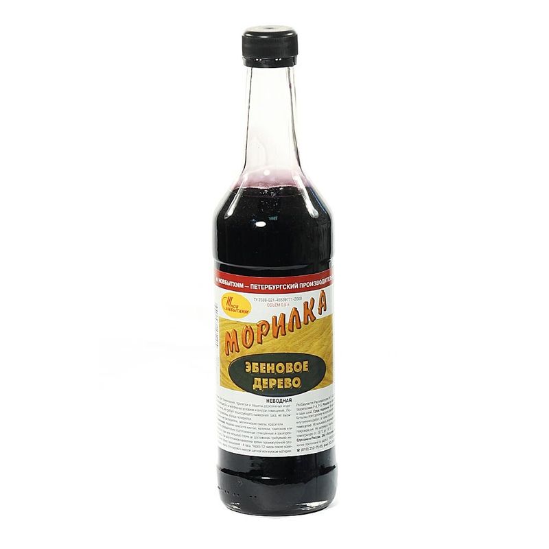 Морилка неводная НовБытХим, эбеновое дерево, 0,5л 