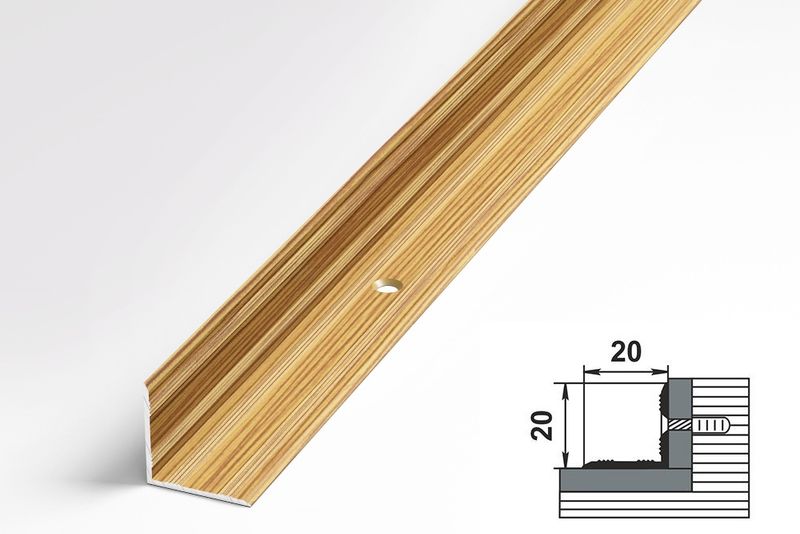 Порог-угол Бамбук 1,35м 20*20 