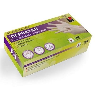Перчатки резин  (М) неопудрен ADM 100шт/кор (50пар)