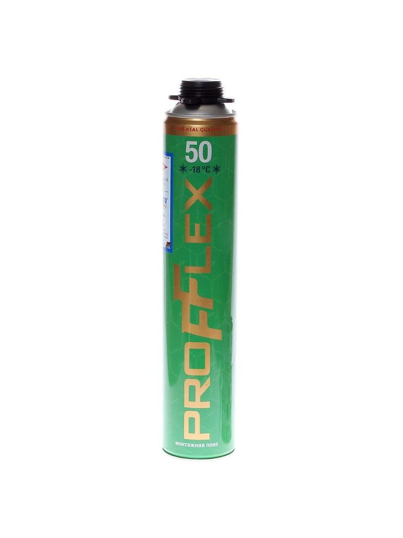 Пена монтажная Profflex, PRO Green 50, проф, 50 л, 750 мл, зима