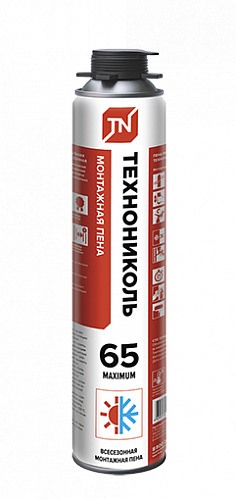 Пена ТЕХНОНИКОЛЬ MAXIMUM 65 проф (990гр)
