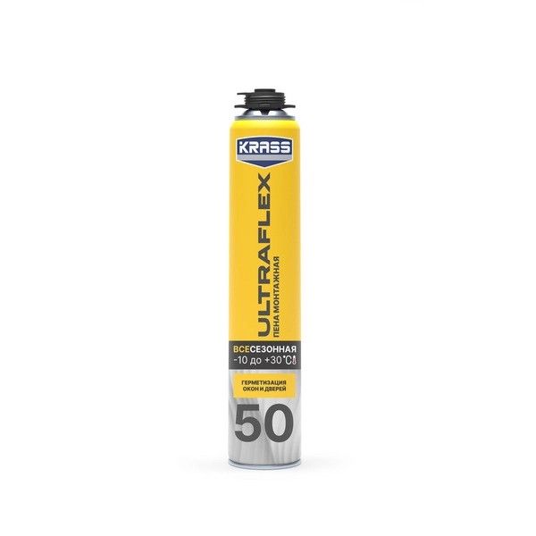 Пена монт KRASS ULTRAFLEX 50 Всесезонная 0,7л Беларусь