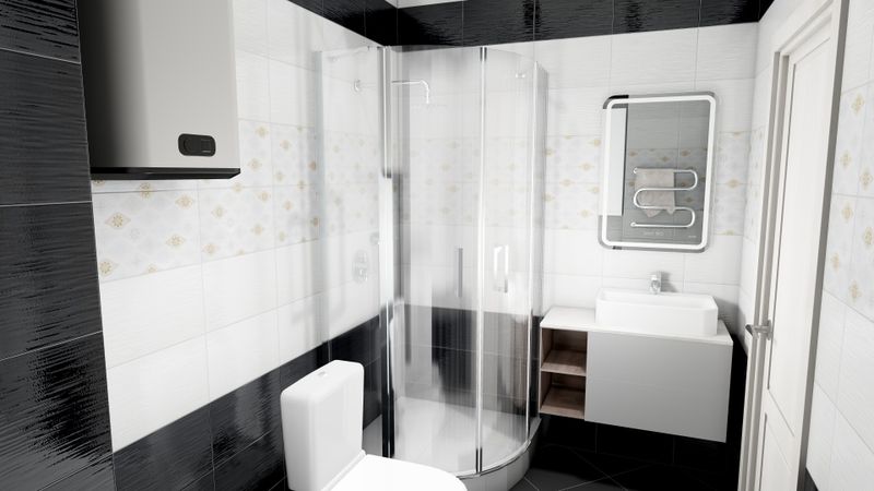 Плитка Камелия 25*40 белая 01 (верх) 