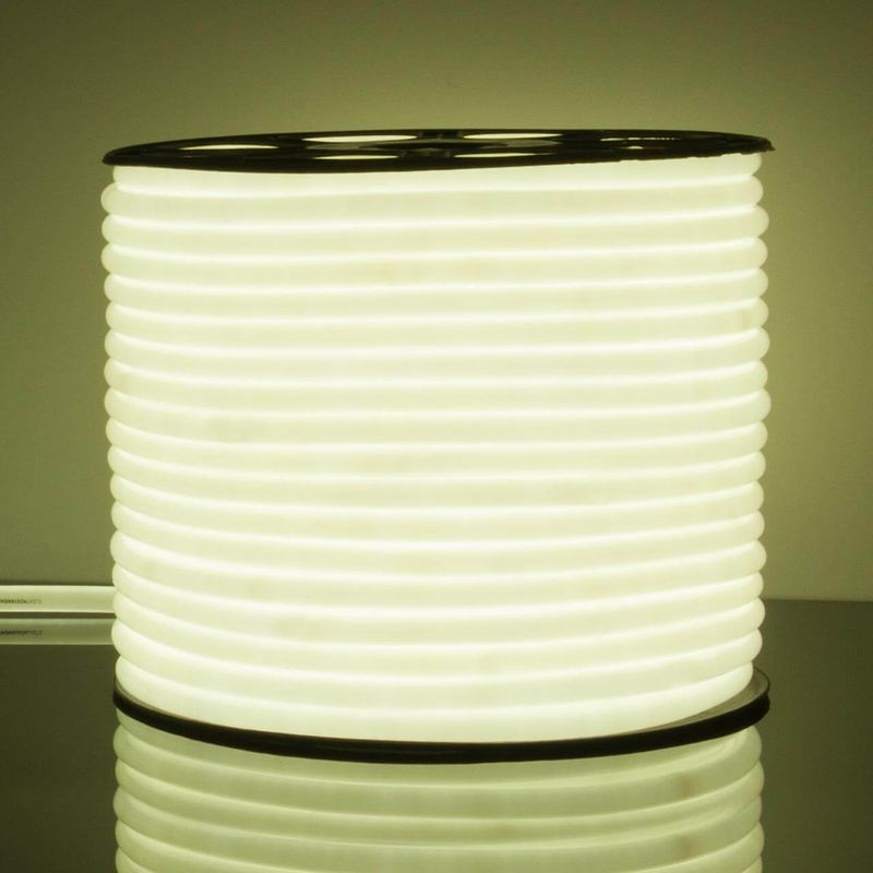 Гибкий неон круглый 16мм 144Led белый КРАТНО 1м