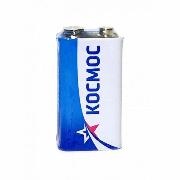Батарейка Космос 6F22 (крона) 9V Zinc carbon 1BL