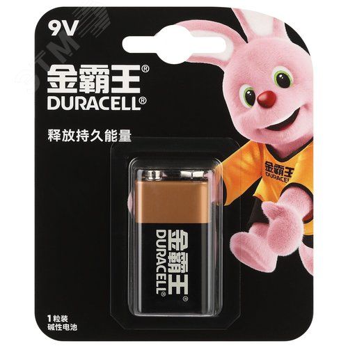 Батарейка Duracell Крона алкалин 9V 6LR61/9V-1BL Basic