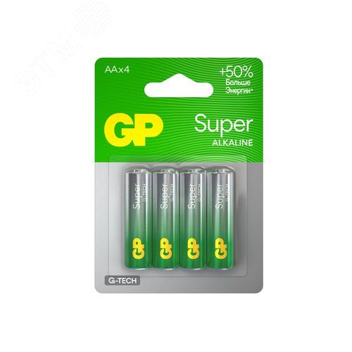 Батарейка алкалин GP Super Alkaline G-Tech 15А LR6/316/AA