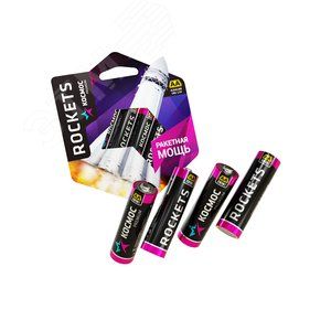 Батарейка Космос LR6 1.5V Alkaline 4BL Rockets