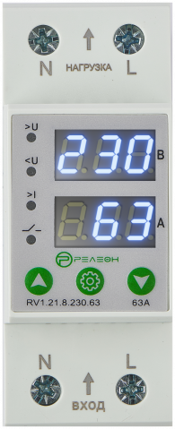 Реле контроля напряжения и тока 1L 230В AC 63А