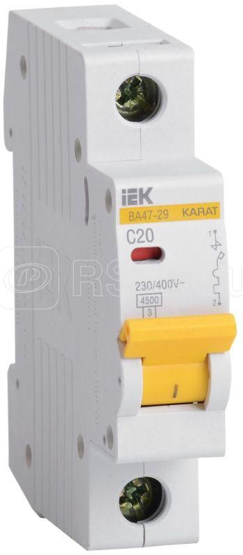 Автом. выкл. ВА 47-29 1р 20А 4,5кА IEK