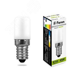 Лампа св. LED 2вт Е14 белый д/холод LB-10 25897 FERON