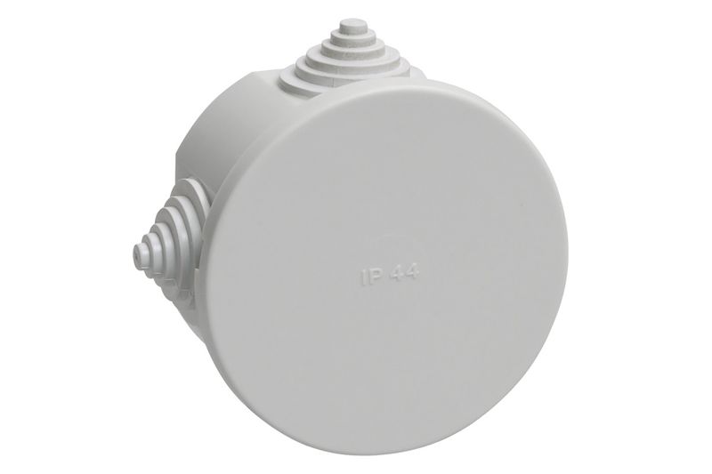 Коробка распр. IP44 75*40мм круглая серая КМ41237