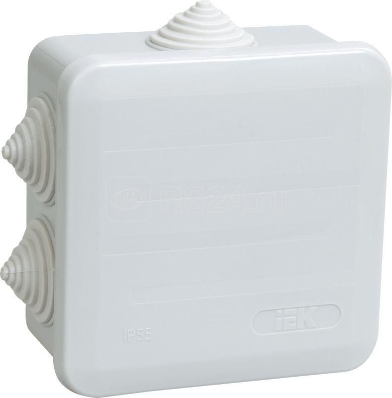 Коробка распр. IP44 100х100х50мм серая IEK КМ41255