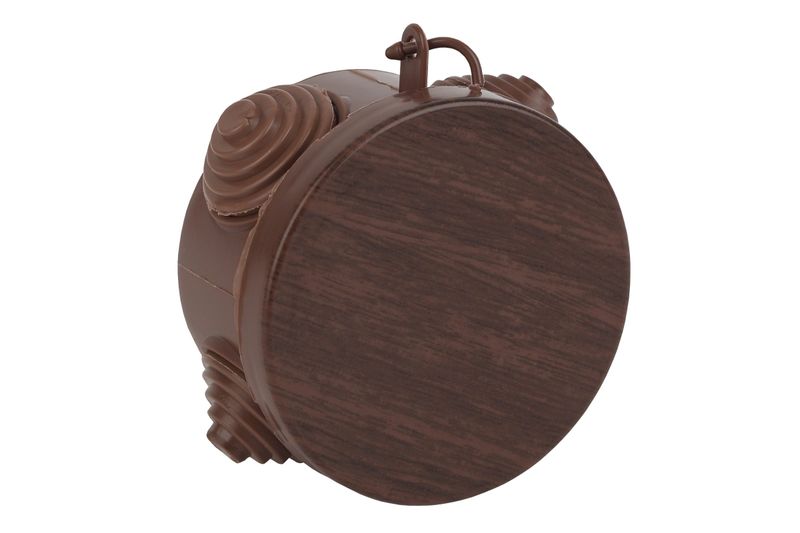 Коробка распр. IP54 D65*40 ОУ 4 герм.с крышк.дуб