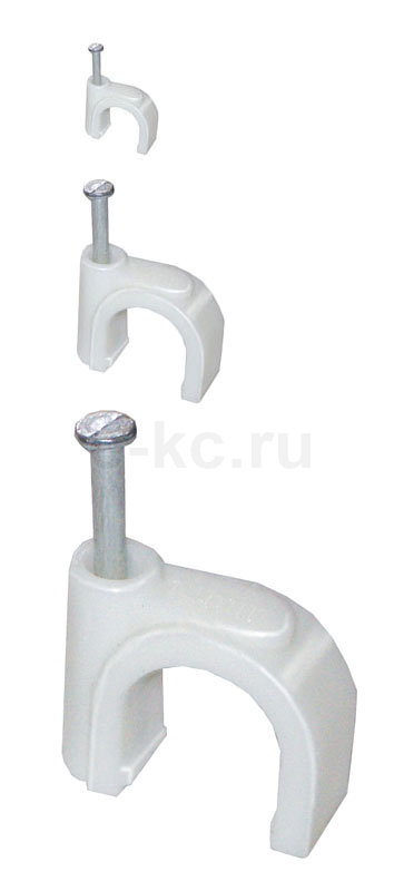 Скоба плоская пластик 4мм  320567