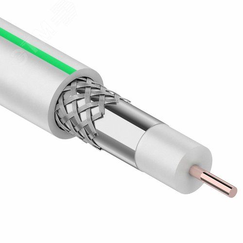 Кабель коаксиальный PROconnect SAT 703B CCS/Al/Al, 75%, 75 Ом, белый