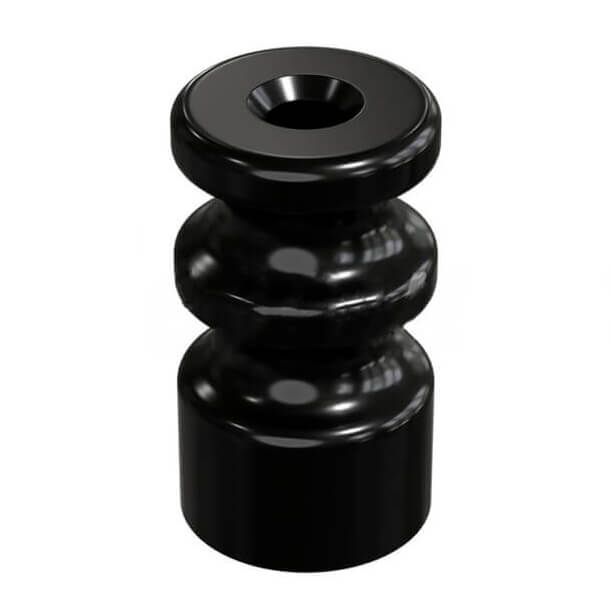 Изолятор двойн фарфор(керамика) черный GE70225-05