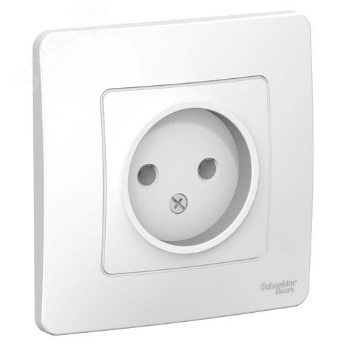 Розетка СУ б/з 1м BLANCA 16А белый Systeme Electric