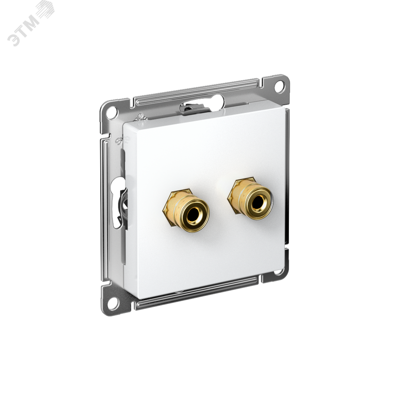 Аудиорозетка ATLASDESIGN 2-м белый Systeme Electric