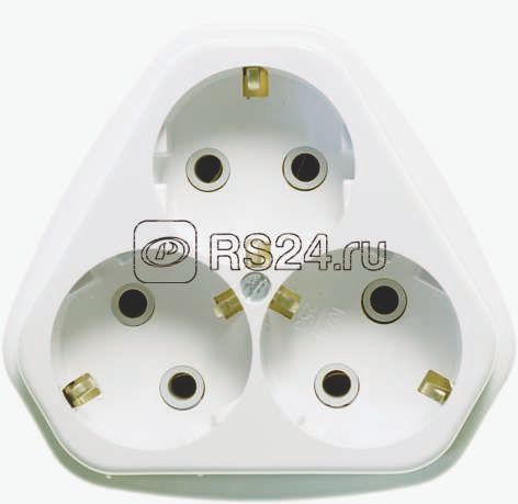 Розетка СУ с/з 3м КУНЦЕВО белая 16А PC10/16-835