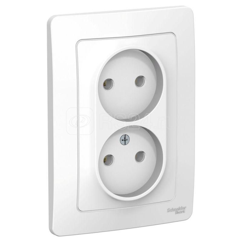 Розетка СУ б/з 2м BLANCA 16А белый Systeme Electric