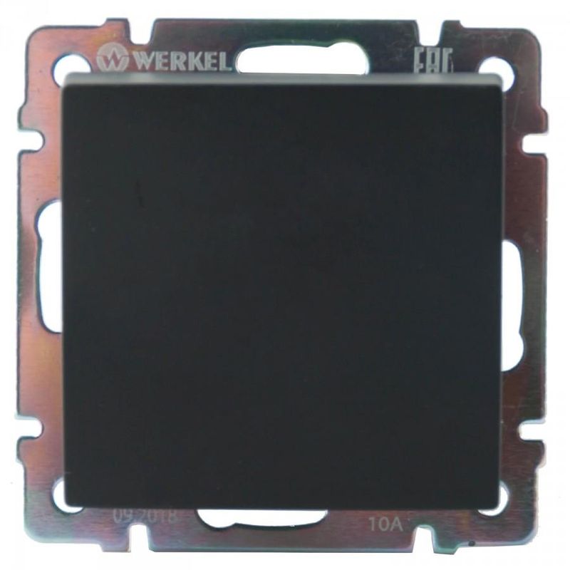 Выключатель СУ Werkel 1кл. черный WL08-SW-1G