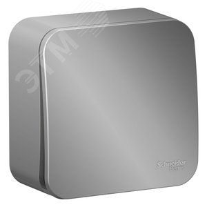 Выключатель ОУ BLANCA 1кл. алюминий BLNVA101003