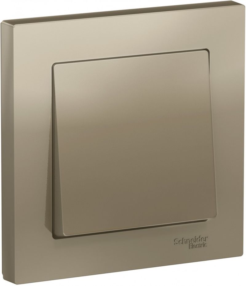 Выключатель СУ ATLASDESIGN 1кл. в сборе шампань АТN000512