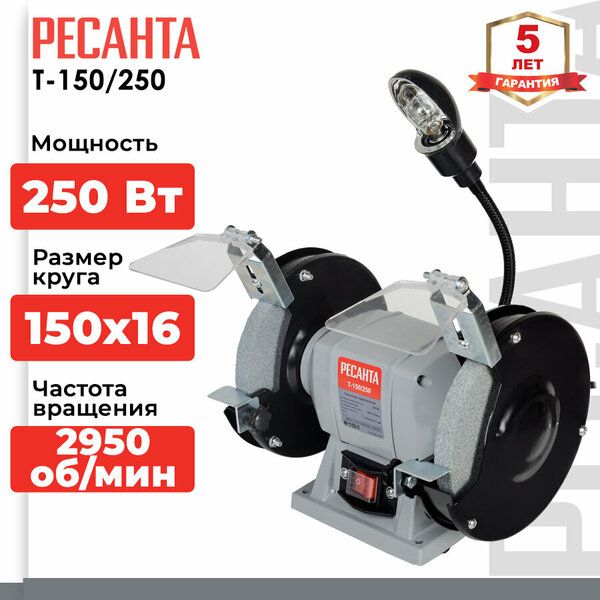 Точильный станок Т-150/250 Ресанта 75/7/2