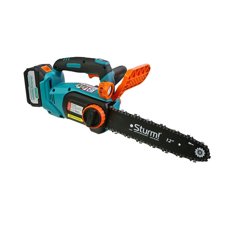 Аккумуляторная цепная пила STURM 18В, 1BS, шина 30см