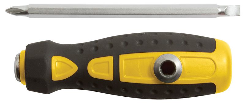 Отвертка переставн Профи прям и Т-обр. CrV 6х130мм РН2/SL6 FIT