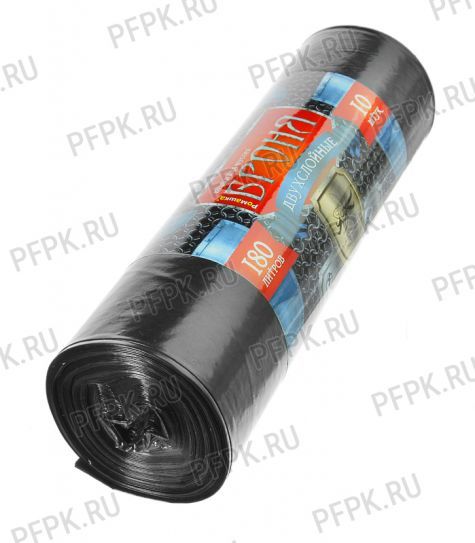 Сантех Пакеты д/мусора 240 л Ромашка черные Броня