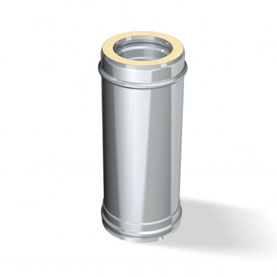 Сэндвич труба 430/0,5 мм нерж+нерж Ф200*120 L=1,0м