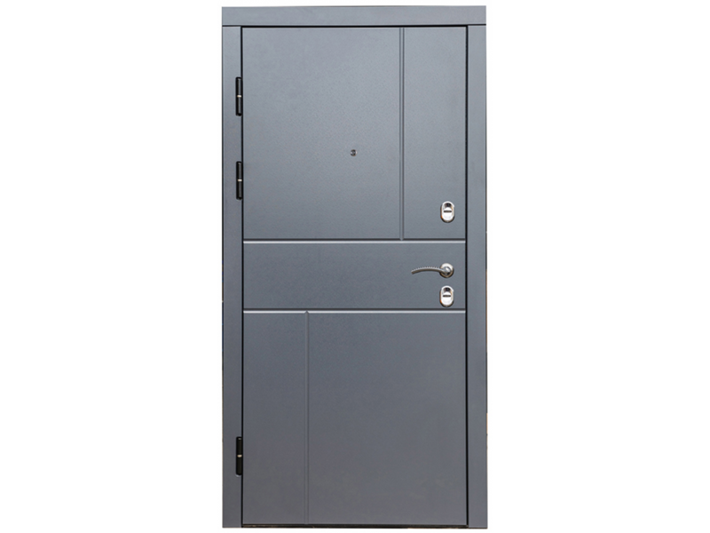 Дверь мет. 9 см Вертикаль серая (860L)