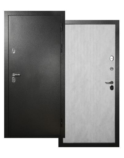 Дверь мет. ДМ 11-2 Термо Бетон серый (960R)
