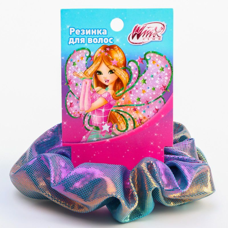 Резинка д/волос блестящая WINX, ас-т.
