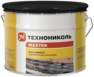 Мастика битумно-резиновая AquaMast 10кг для кровли