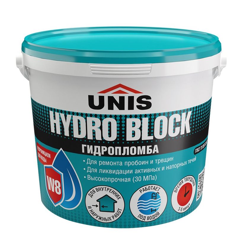 Юнис Hydro block гидропломба ведро 0,8 кг