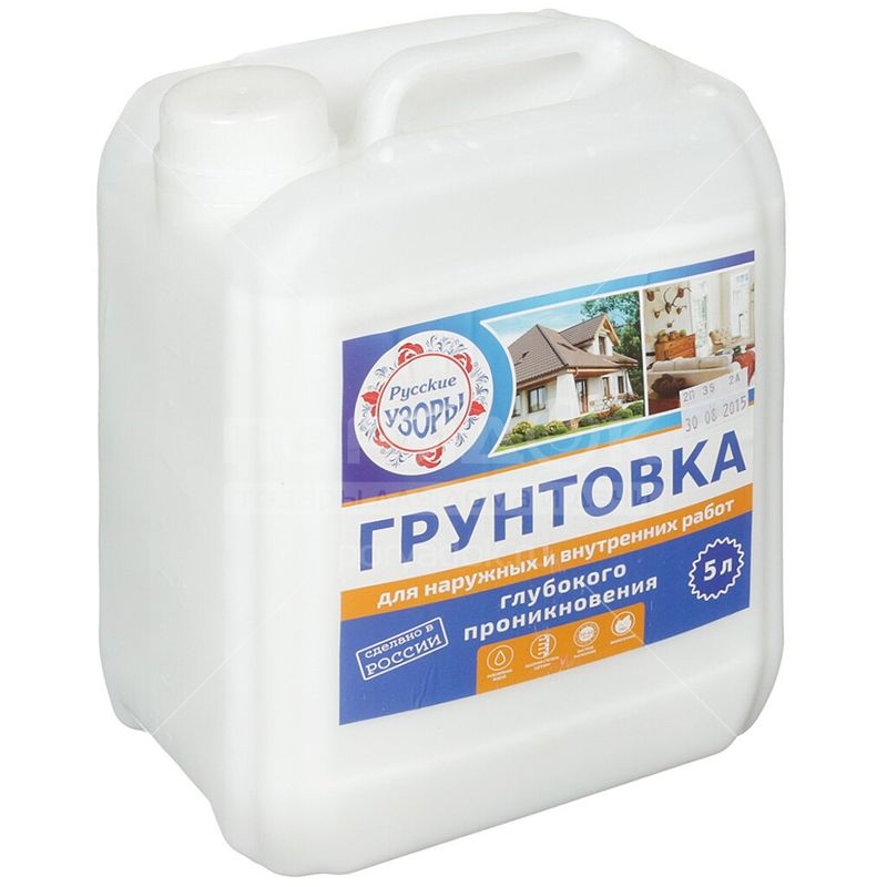Грунтовка Русские узоры глуб пр д/внут и нар 5л