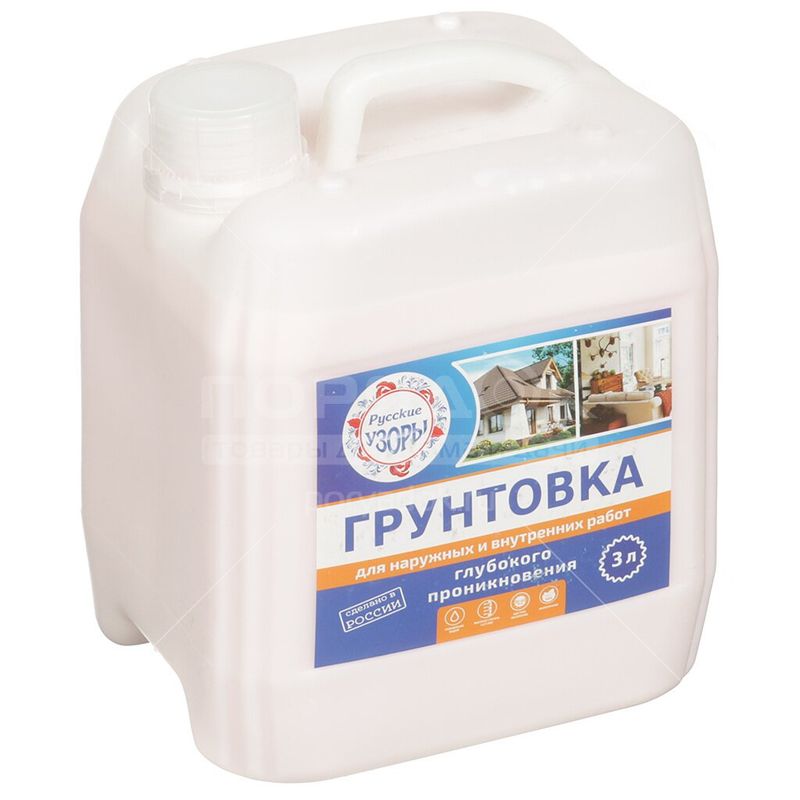 Грунтовка Русские узоры глуб пр д/внут и нар 3л