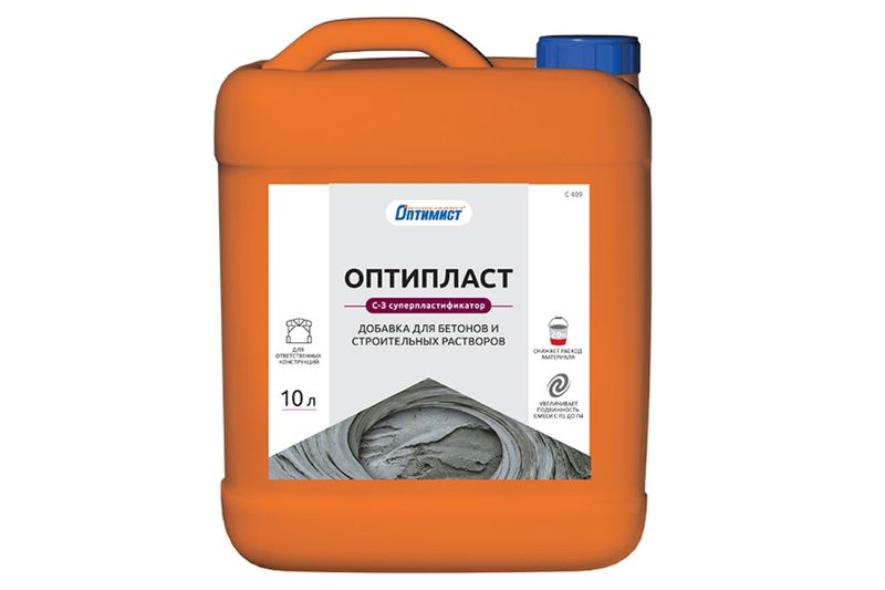 Оптипласт "Оптимист"пластиф.доб.д/строит раств.10л